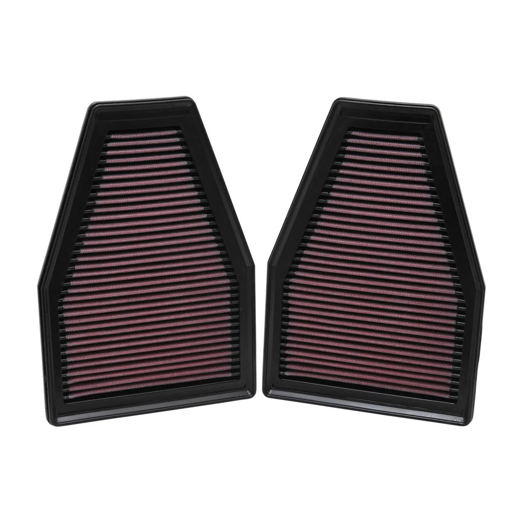 K&N 33-2484 set of two high-flow air filters for the 2012-2014 Porsche 911 Carrera