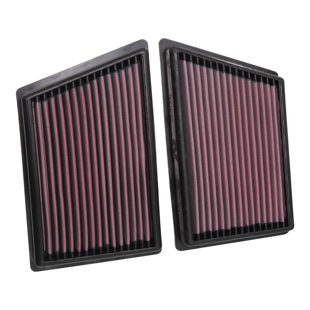 K&N 33-3153 High-Flow washable air filters for 2019-2020 Porsche 911 (992) 3.0L, two per box