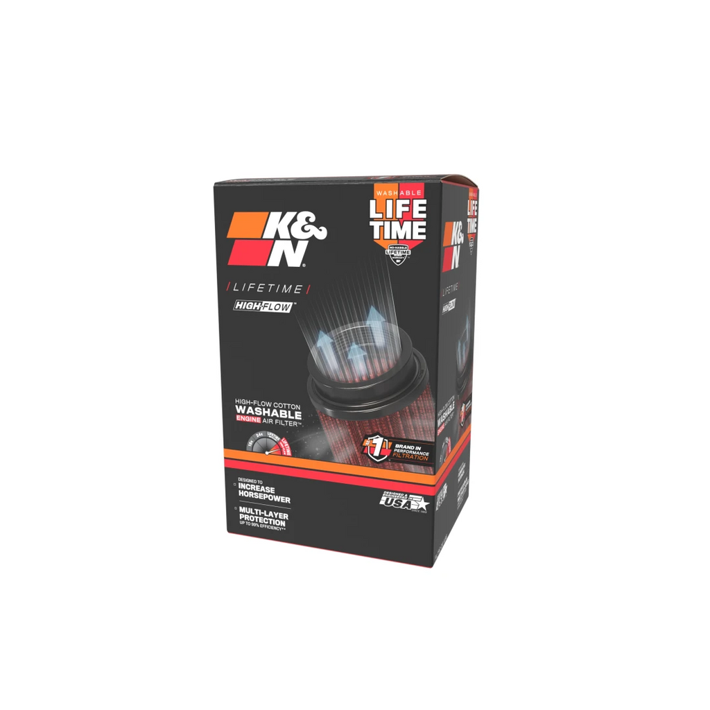 K&N E-0666 replacement round air filter, some applications require two