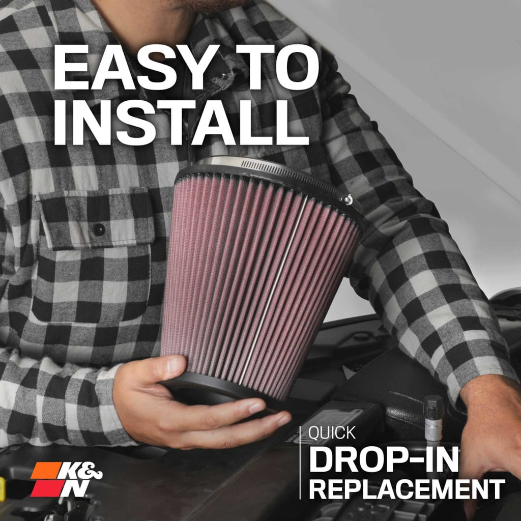 K&N E-0666 performance air filter, designed to flow up to 50 percent more air than paper
