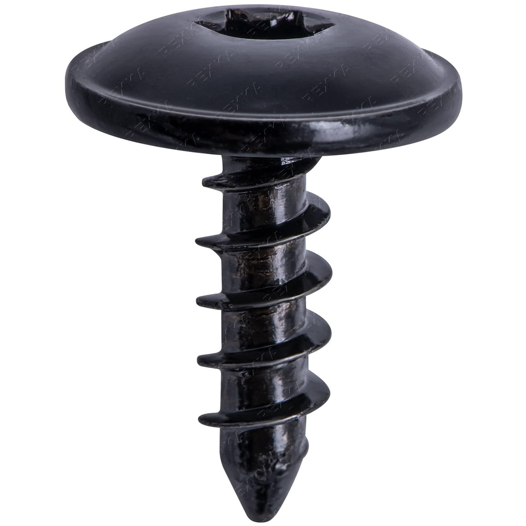 Porsche N90974701 black splash guard screw TP 5x16 mm hexagon socket head close-up